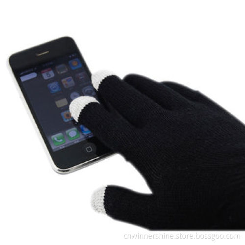 Winter Warm Knitted Touch Screen Gloves with 3 Fingers for iPhone/iPod/iPad, OEM/ODM, Free Samples